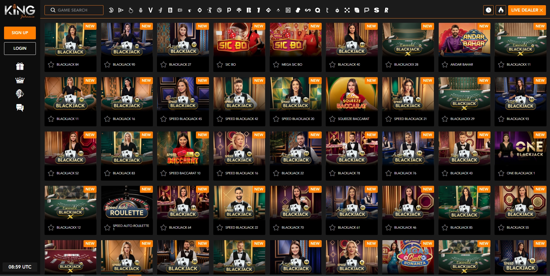 King Johnnie Live Dealer