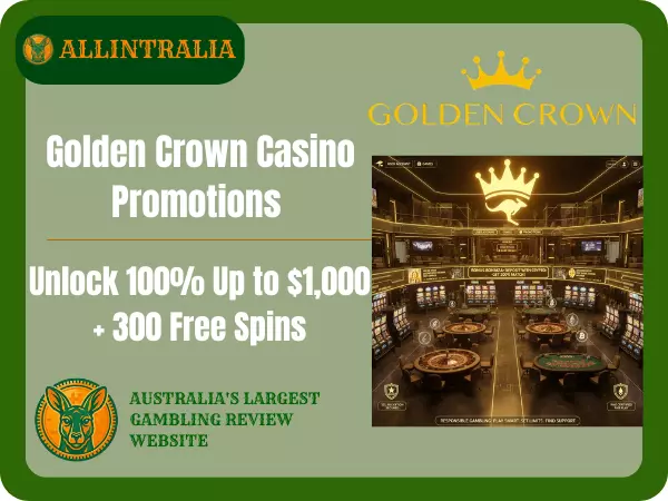 Golden Crown Casino Promotions Unlock 100% Up to $1,000 + 300 Free Spins
