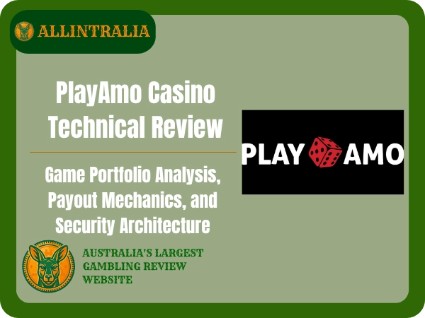 PlayAmo Casino Technical Review Game Portfolio Analysis, Payout Mechanics, and Security Architecture